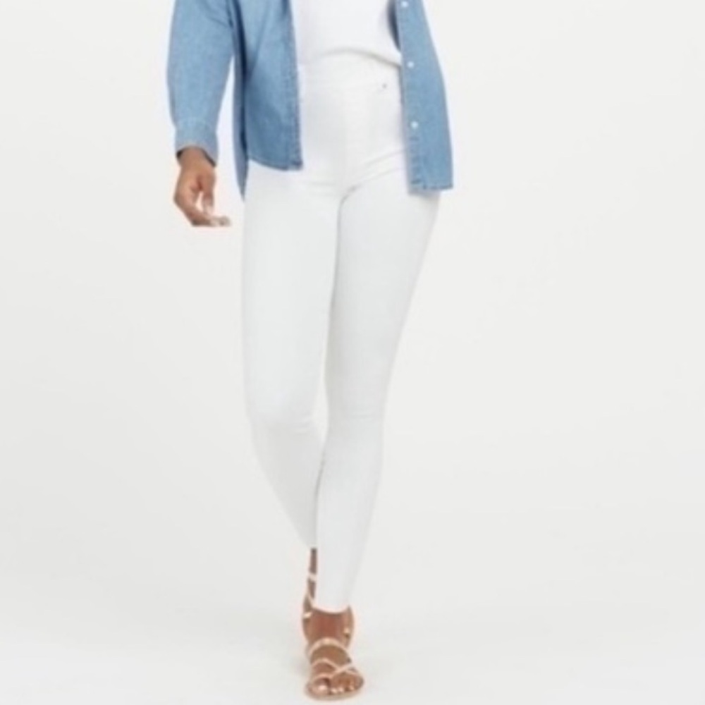 SPANX Skinny White Jeans‎ Size XL